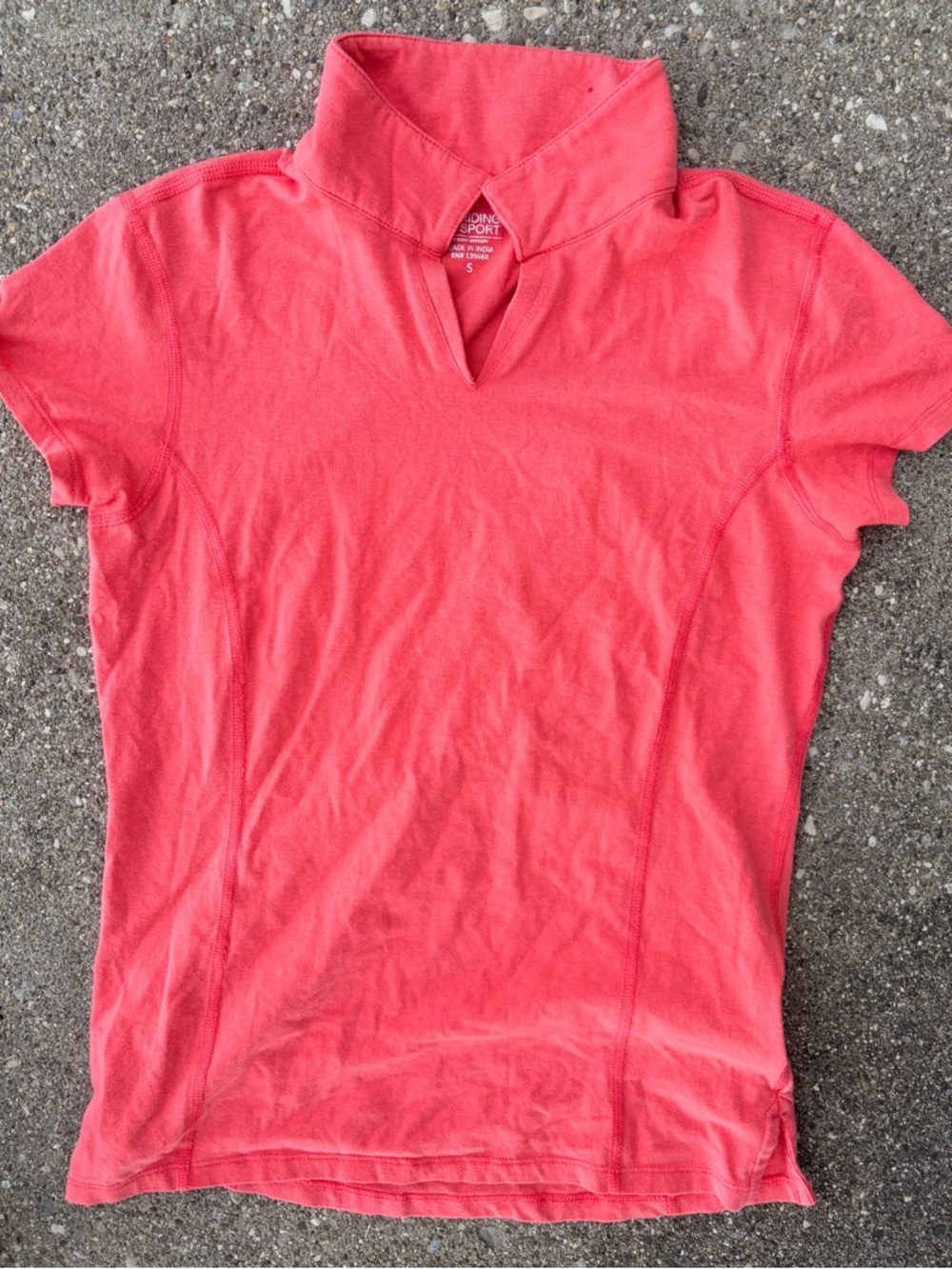 Riding Sport Athletic Coral Short-Sleeve V-Notch Tee- Women’s Small